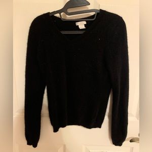 Black cashmere sweater